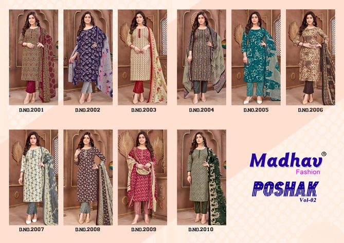 Madhav Poshak Vol 2 Printed Cotton Dress Material Wholesale Market In Surat
